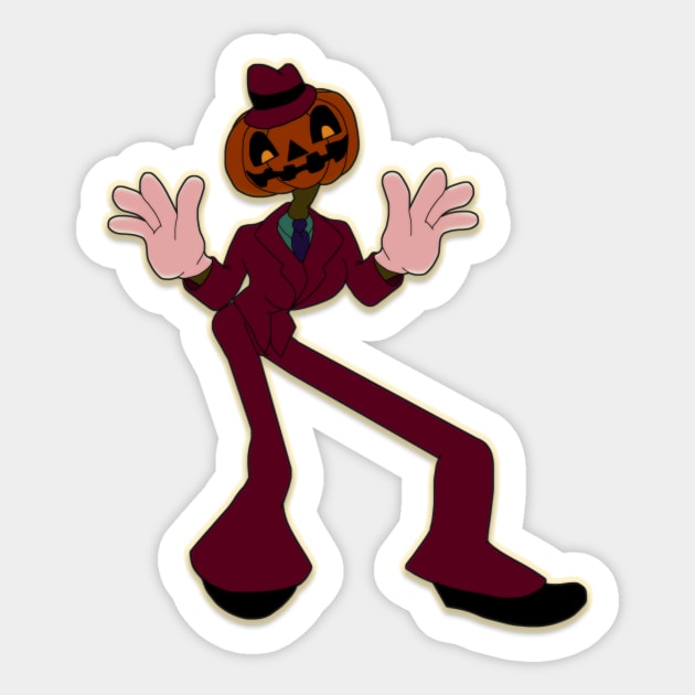 Jacko the Jack-o-Lantern Man Sticker by HyzenthlayRose